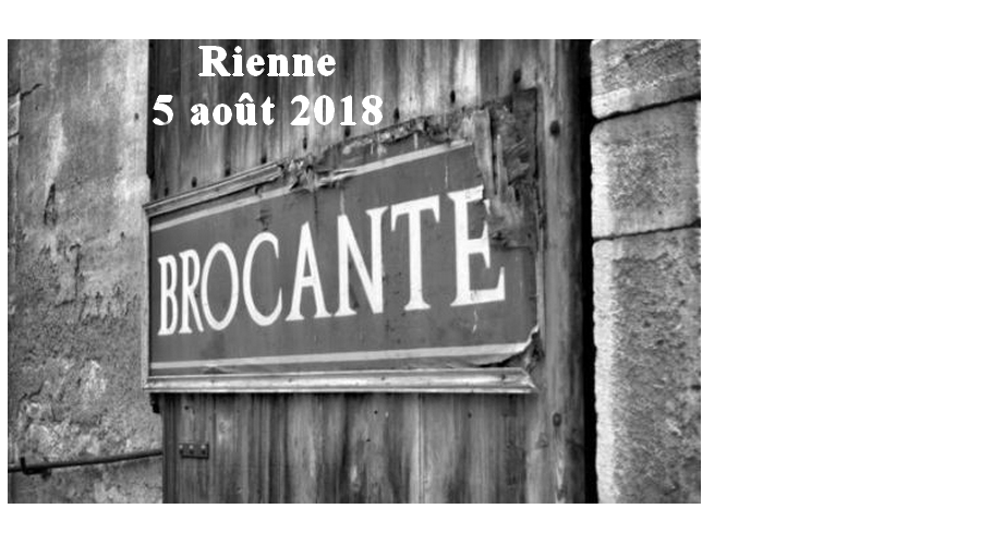 5 août: Brocante à Rienne